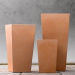 tapered cast stone planters Restoration Hardware tapered cast stone planters Restoration Hardware